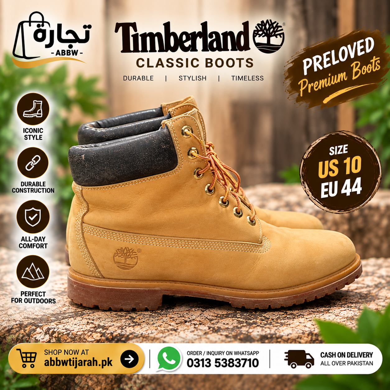 Timberland Classic Wheat Boots – Preloved image 5